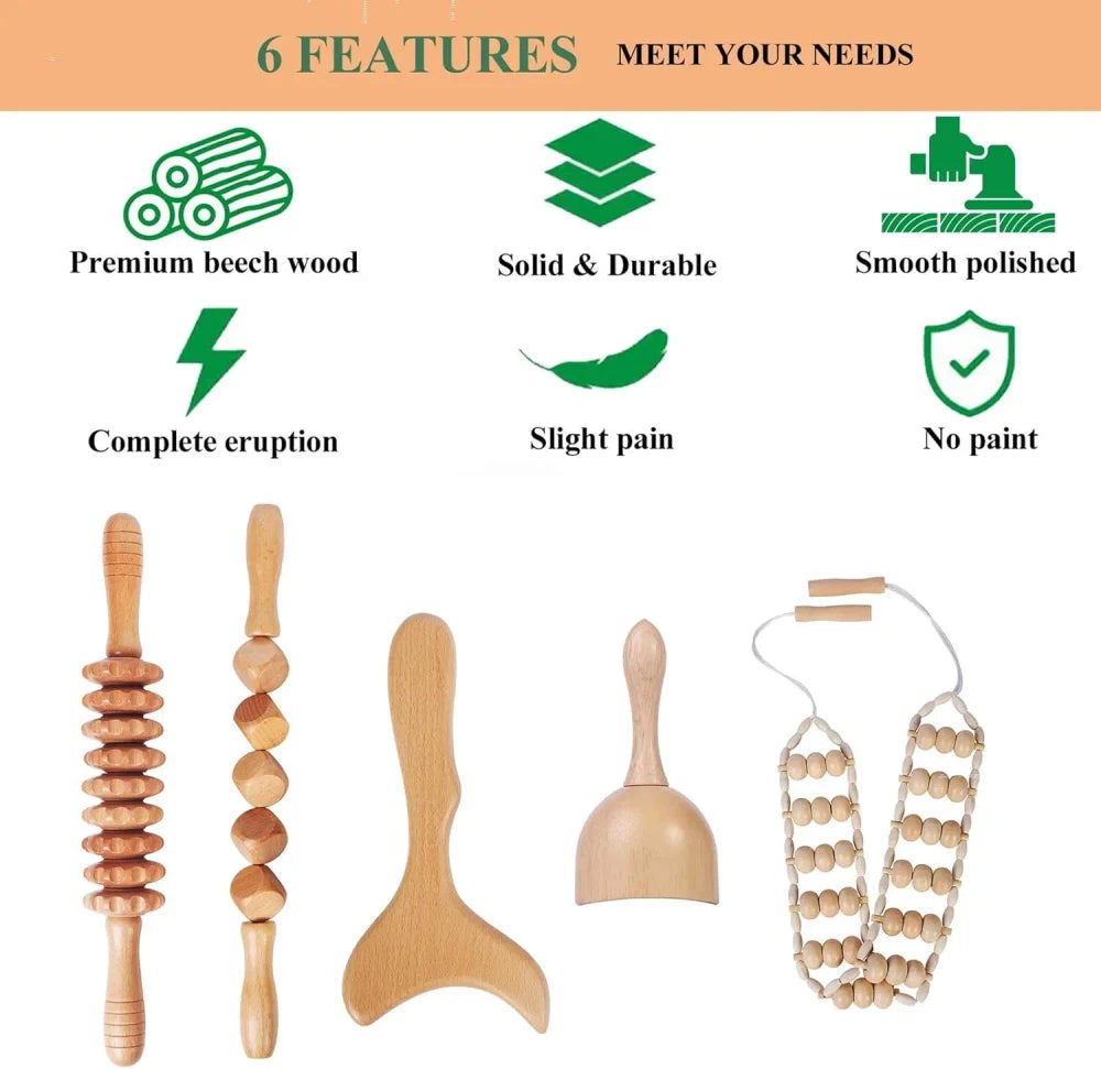5-Piece Wood Therapy Sculpting Set